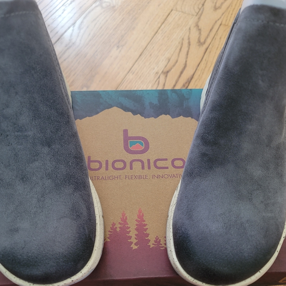 Bionica Grey Oana Slip-On Sneaker, Size 8